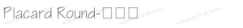 Placard Round字体转换